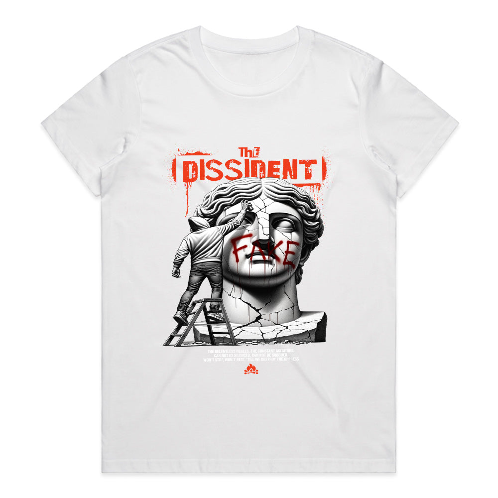 The Dissident Truth" Broken Statue Black T-Shirt
