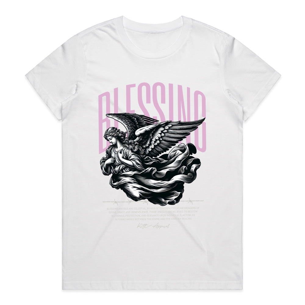 Divine Whisper: Blessing Angel Graphic Tee