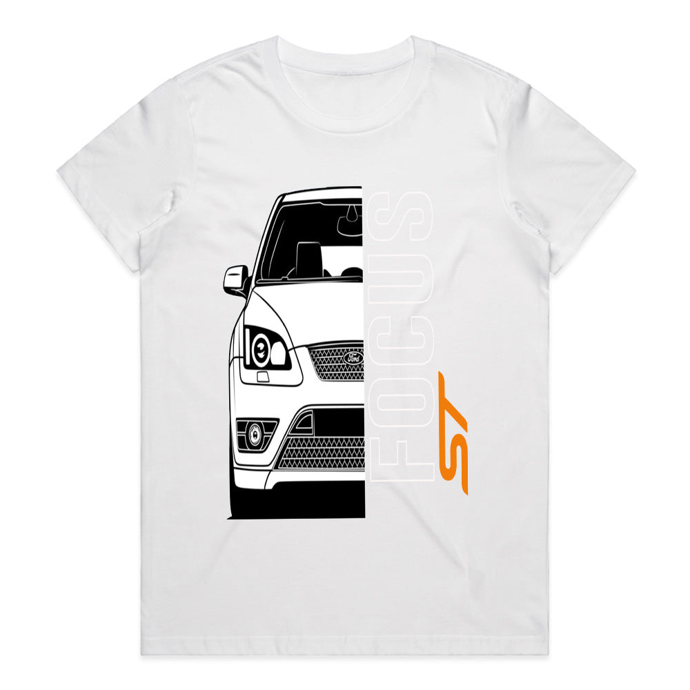 Focus ST Minimalist Front Profile T-Shirt – Clean Line Art Edition
