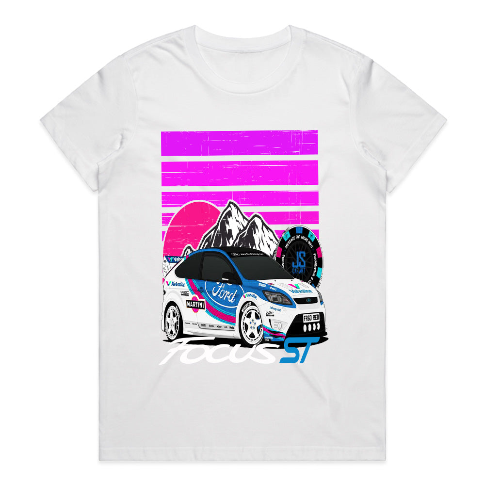 Focus ST Martini Rally Tribute T-Shirt – Retro Mountain Edition