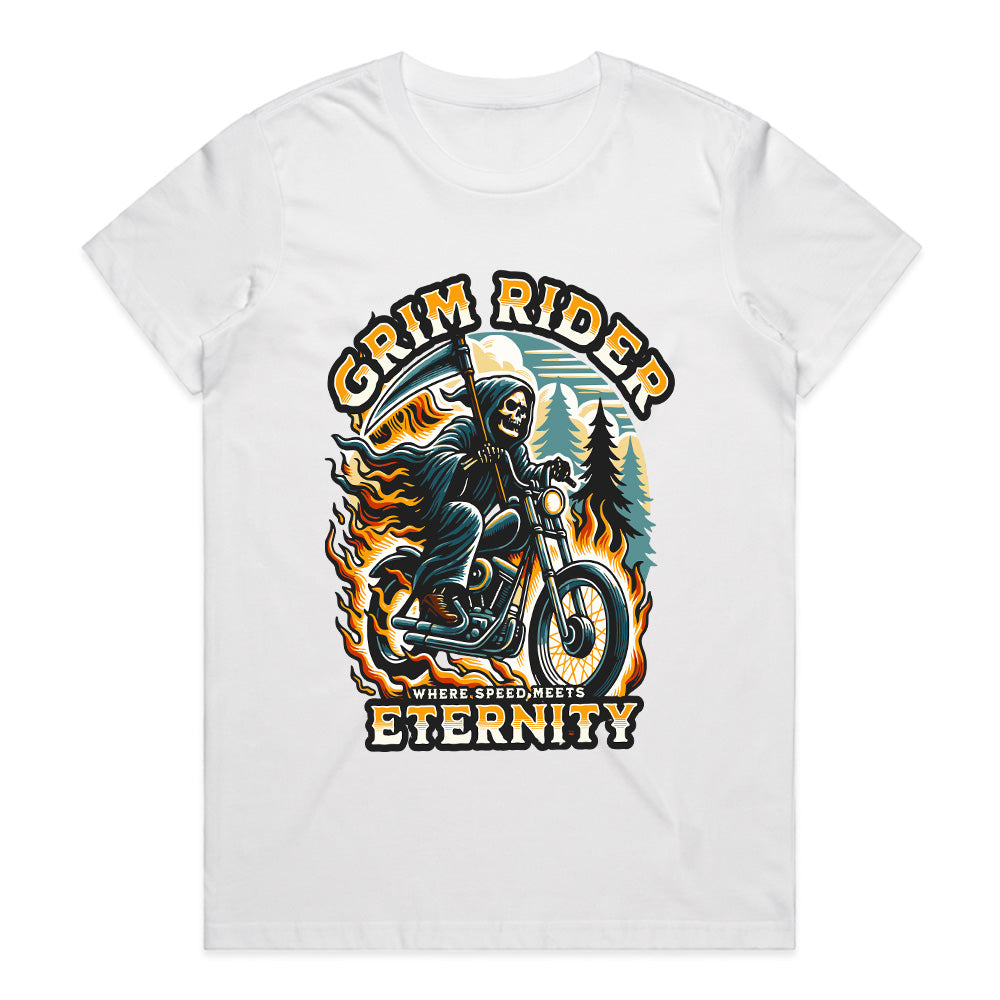 Grim Rider Biker T-Shirt – Where Speed Meets Eternity