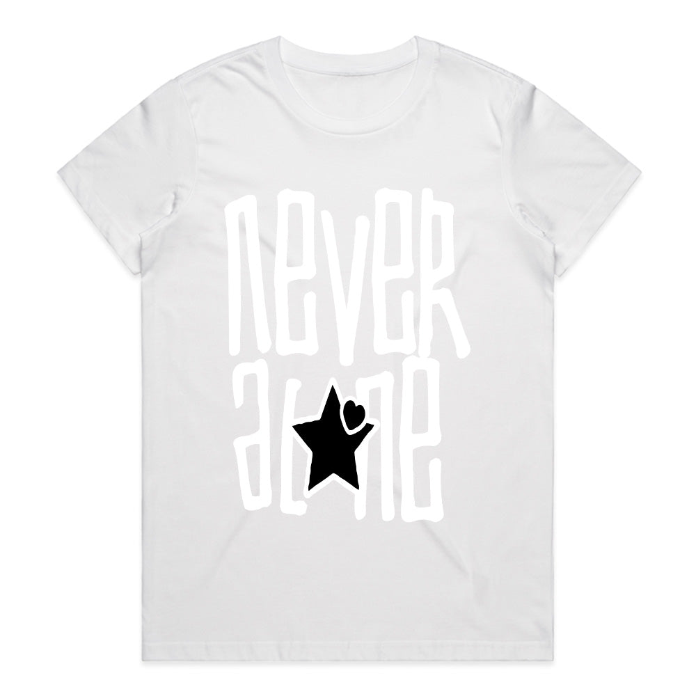 Never Alone: Heart & Star Statement Tee