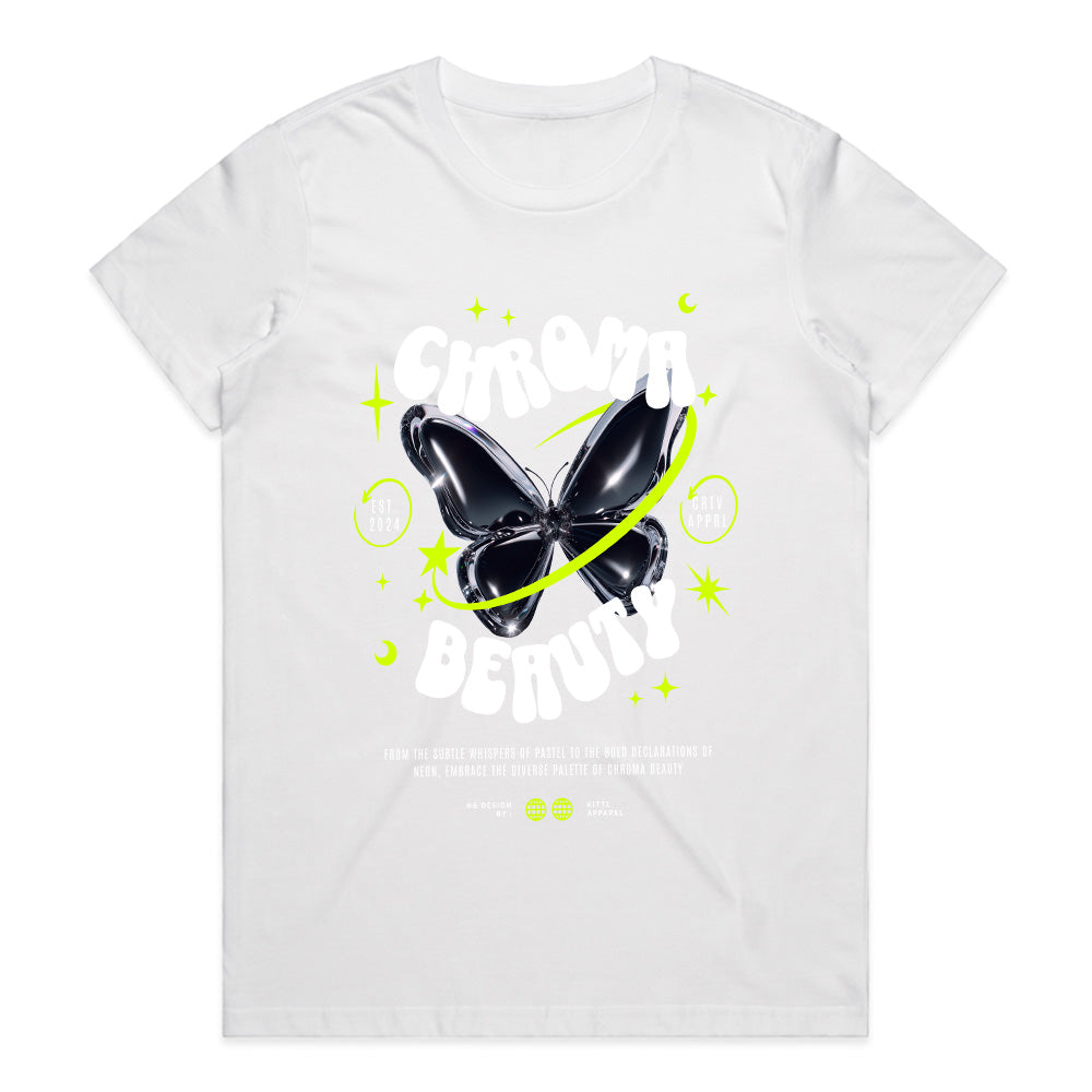 Chroma Beauty: Neon Wings of Style
