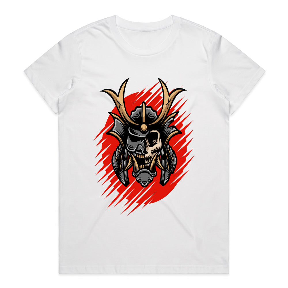 Samurai Skull: The Crimson Warrior Tee