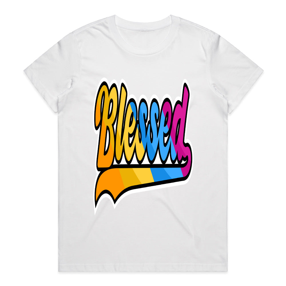 Retro Blessed Vibes Statement Tee