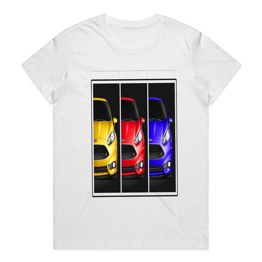 Fiesta ST Color Trio T-Shirt – Hot Hatch Spectrum Edition