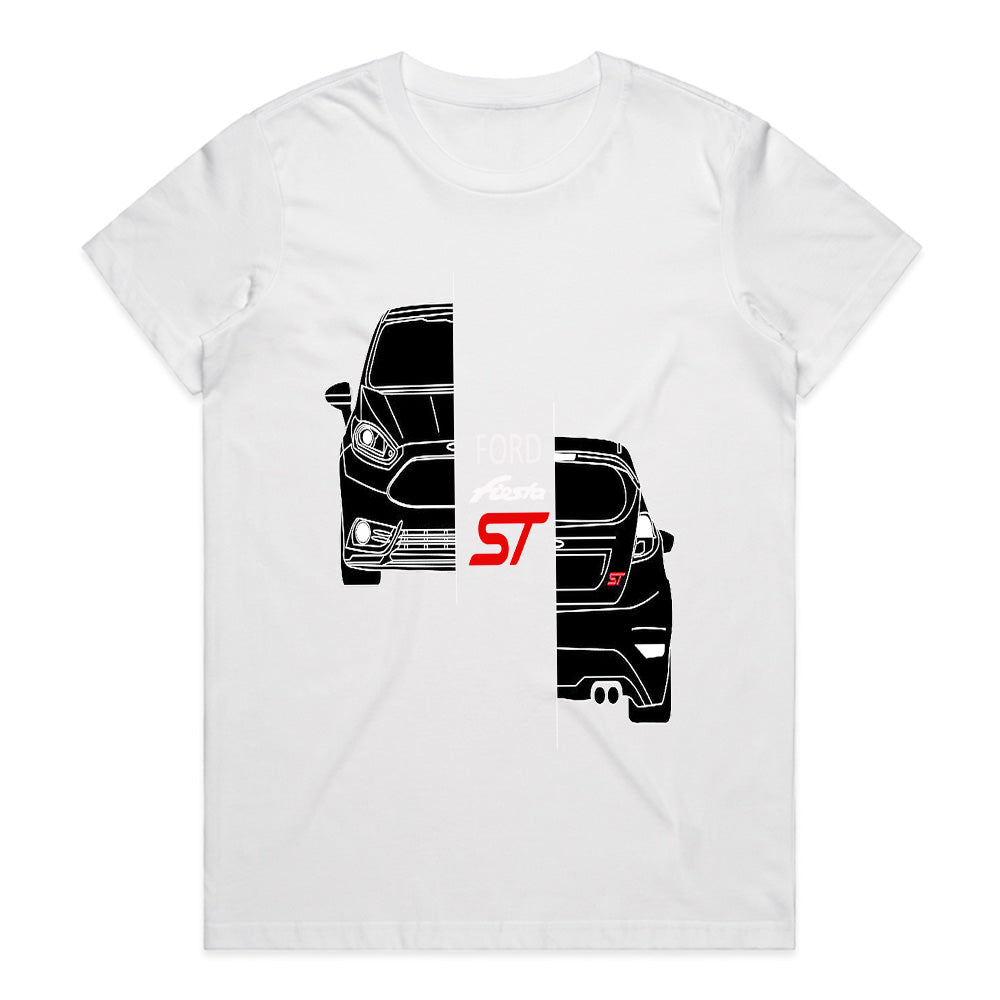 Ford Fiesta ST Blueprint T-Shirt – Hot Hatch Line Art Edition