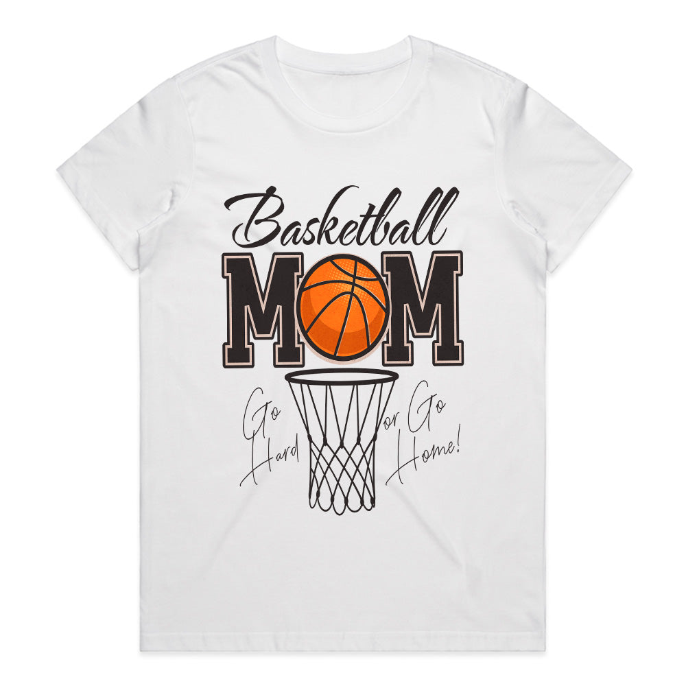 Court Queen: Basketball Mom Hustle Tee