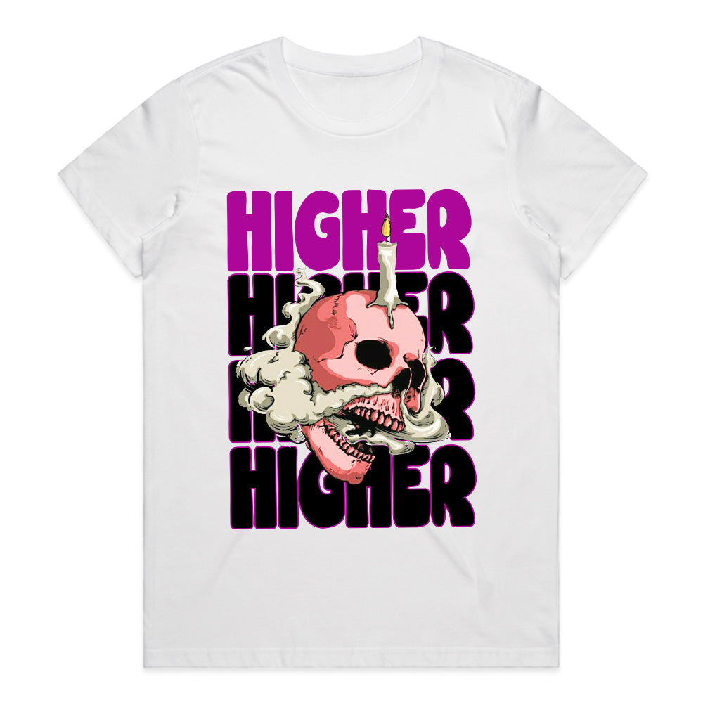 Ascend in Chaos: Higher Skull Smoke Tee
