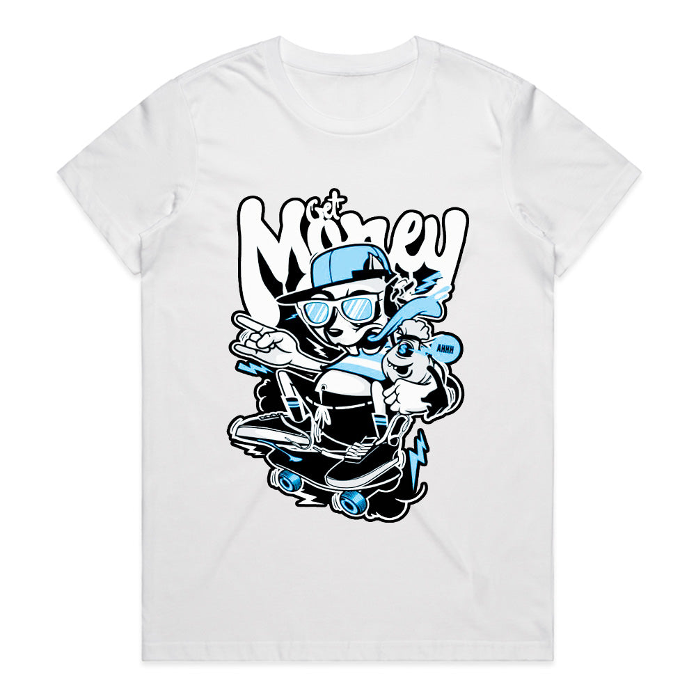 Hustle Pup: Get Money Skater Tee