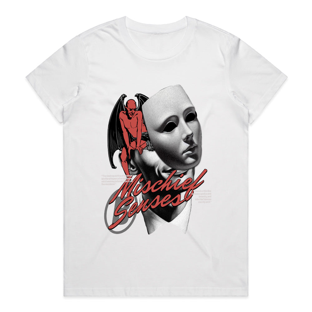 Sinister Whispers: Mischief Senses Tee