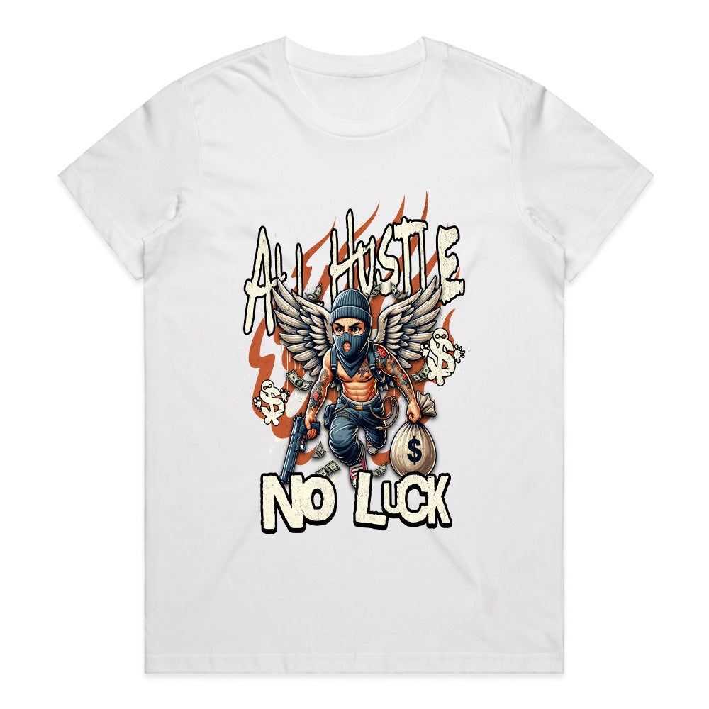 Relentless Grind: All Hustle No Luck Tee