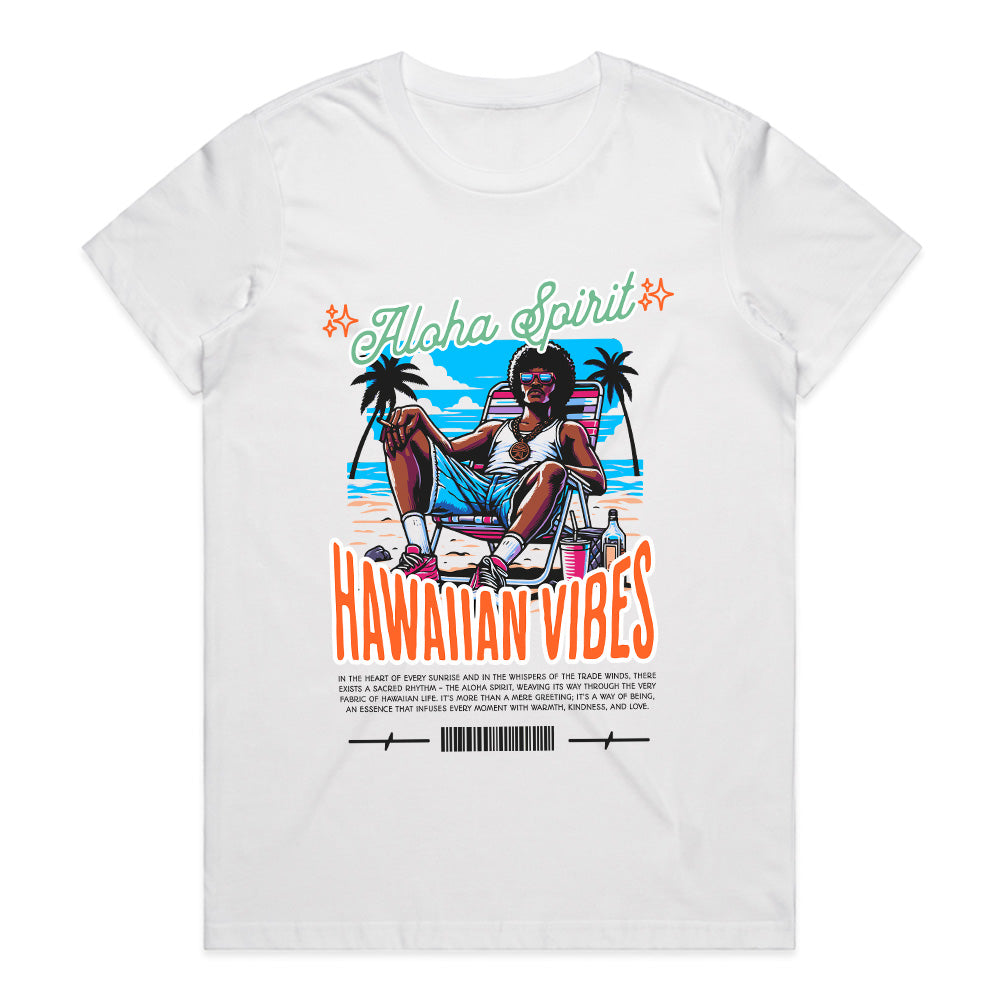 Island Chill: Aloha Spirit Hawaiian Vibes Tee