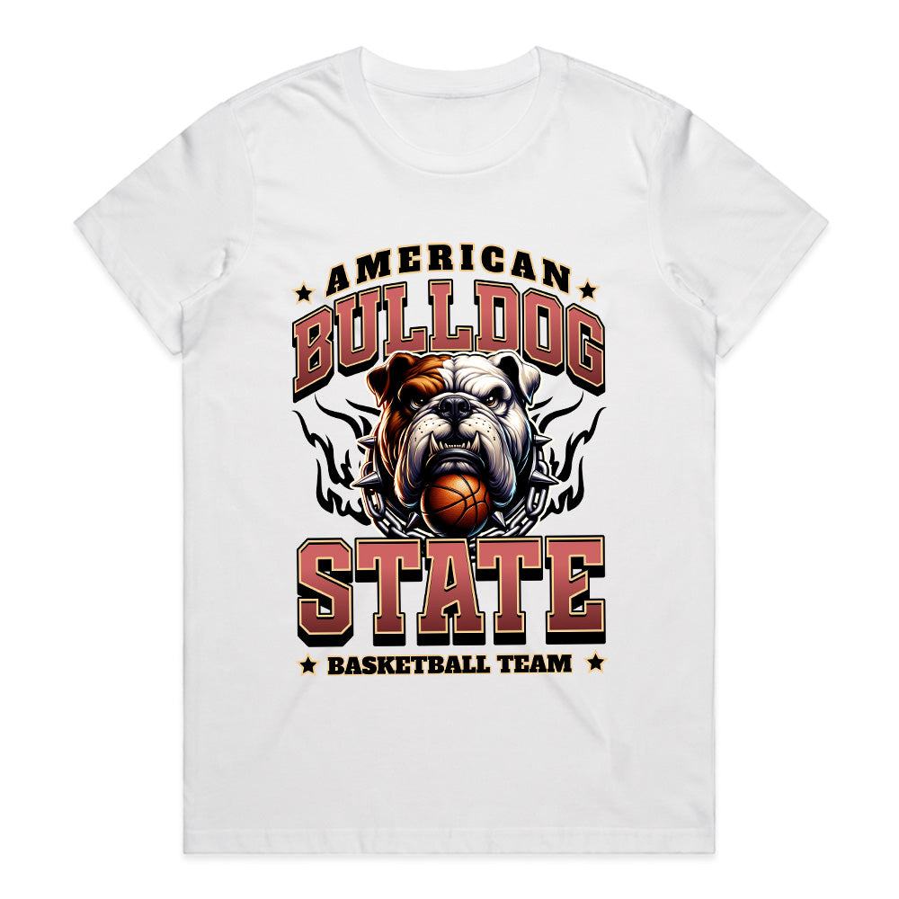 Iron Grit: American Bulldog State Basketball Tee