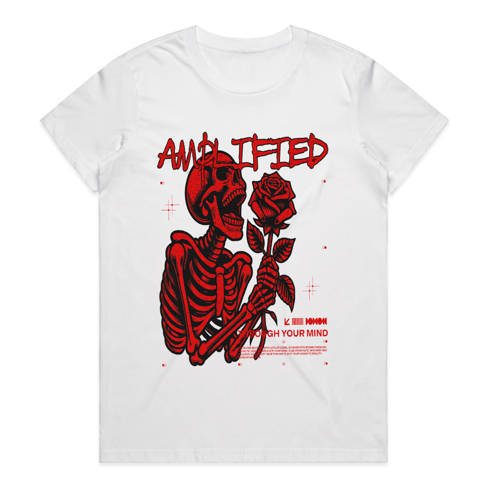 Neon Afterlife: Amplified Skeleton Tee