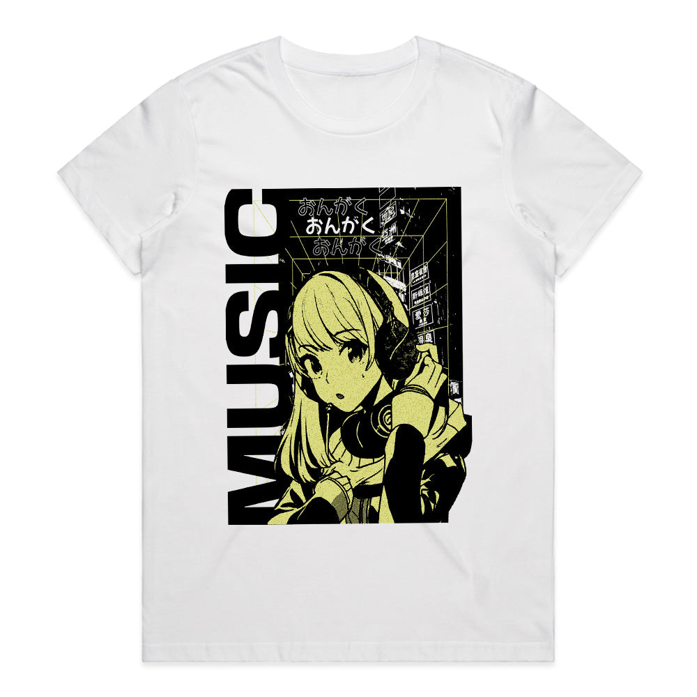 Neon Beats: Otaku Audio Tee