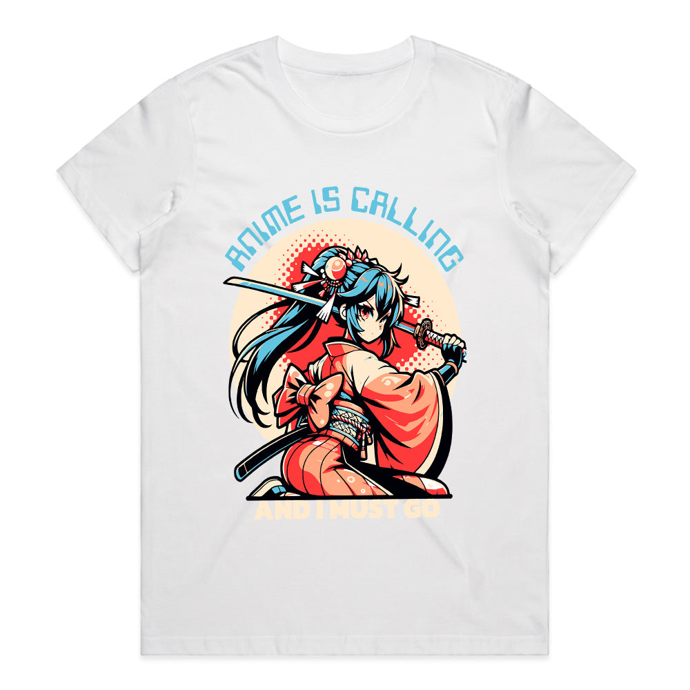 Samurai Summons – Anime Is Calling Tee