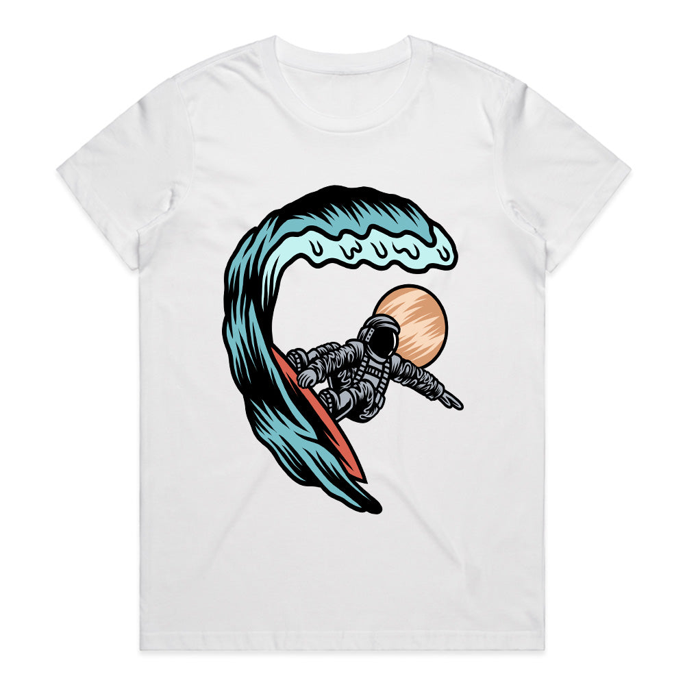 Nebula Surfer: Astral Barrel Ride Tee