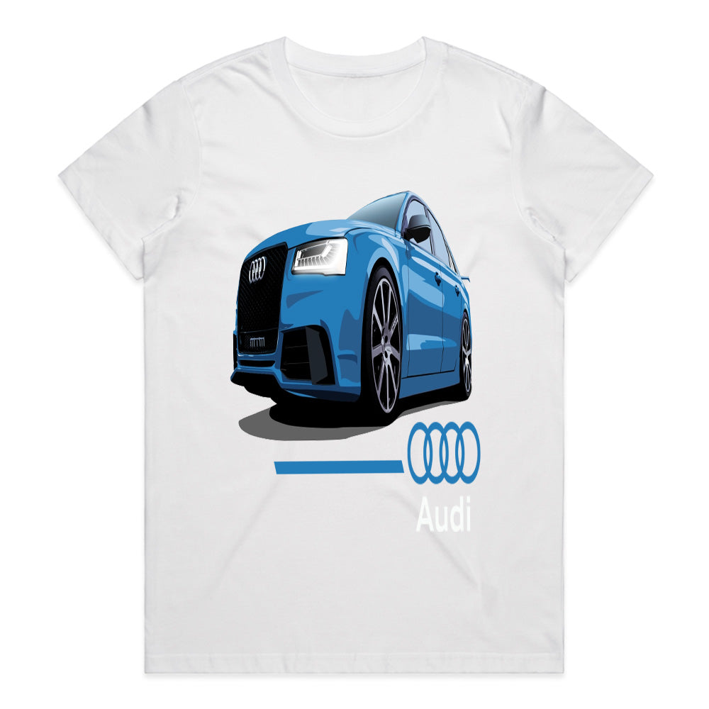 Audi RS Power T-Shirt – Blue Performance Edition