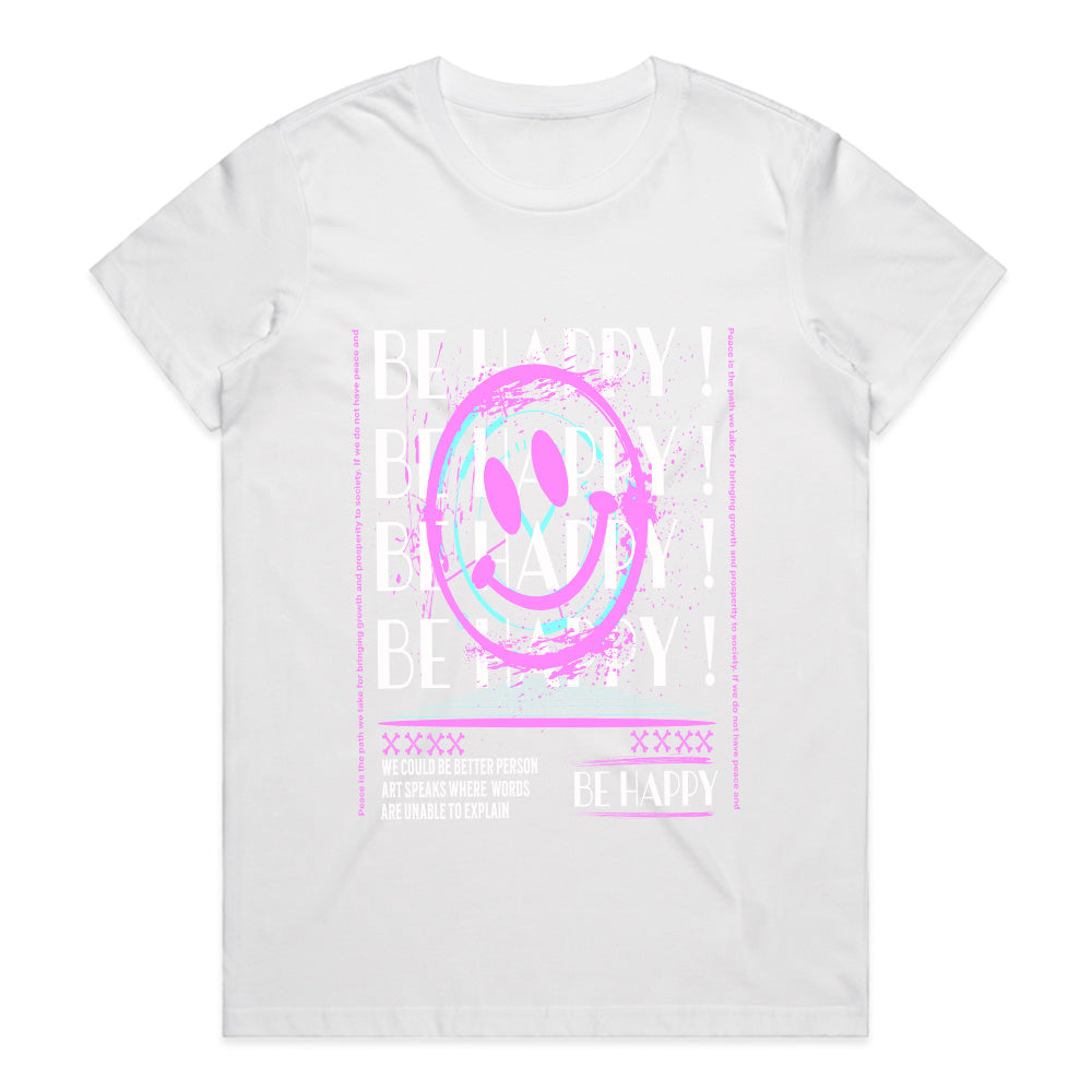 Neon Bliss™ Be Happy Splash Tee