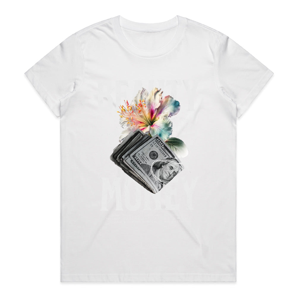 Currency & Charm – Beauty Meets Money Tee