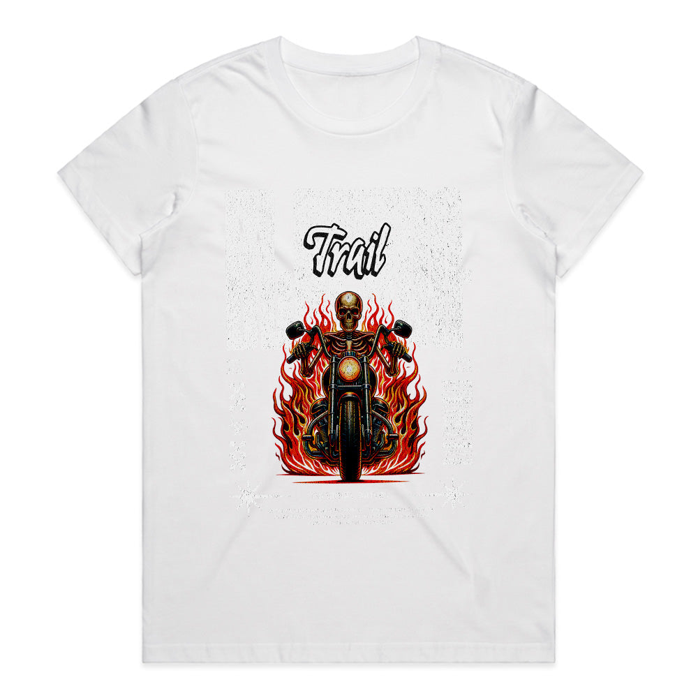 Blazing Trail – Infernal Skeleton Biker T-Shirt