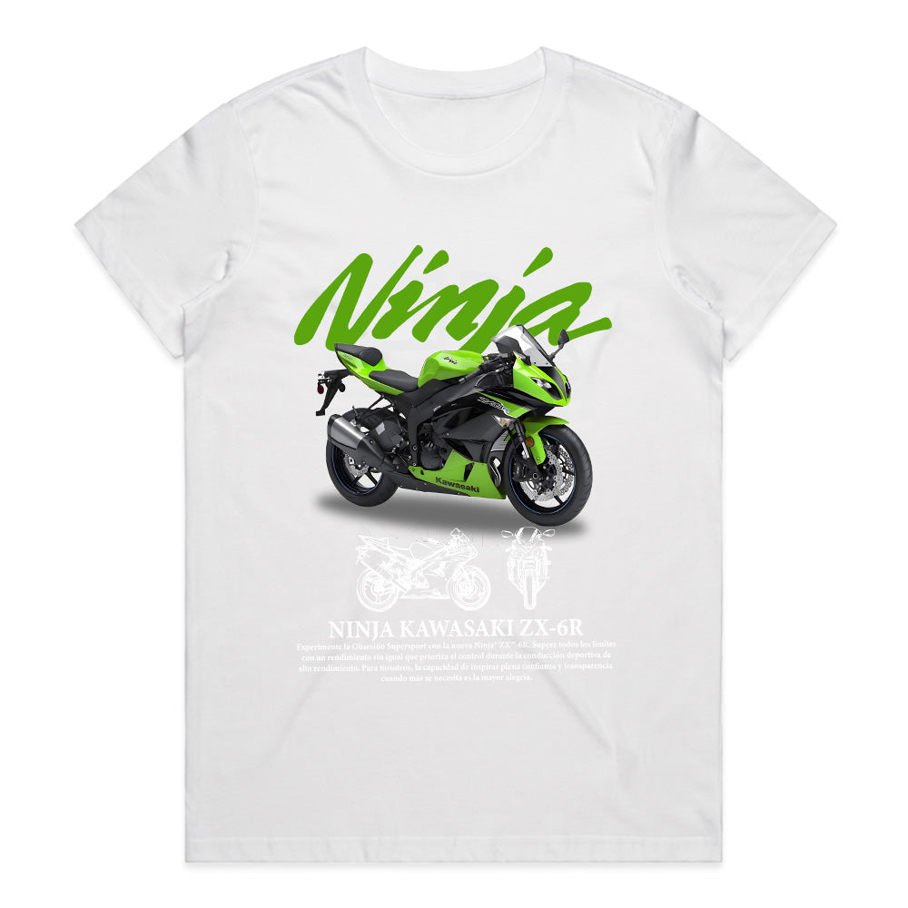 Kawasaki Ninja ZX-6R Sportbike T-Shirt – Ride the Green Beast