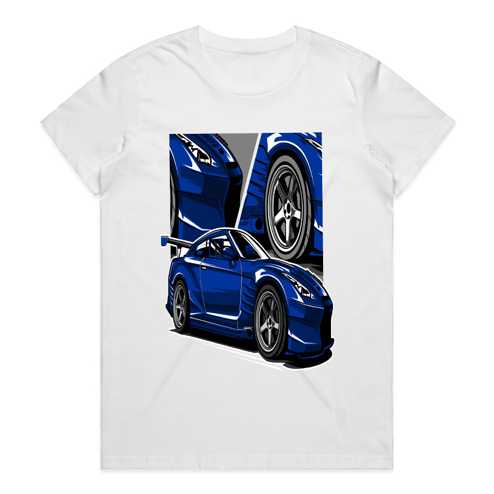 Godzilla GT-R R35 Power T-Shirt – Midnight Blue Edition
