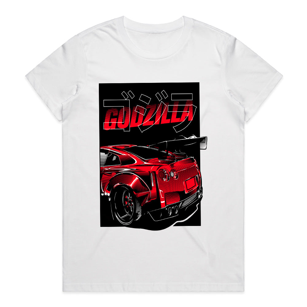 Red Godzilla GT-R T-Shirt – King of the Streets Edition