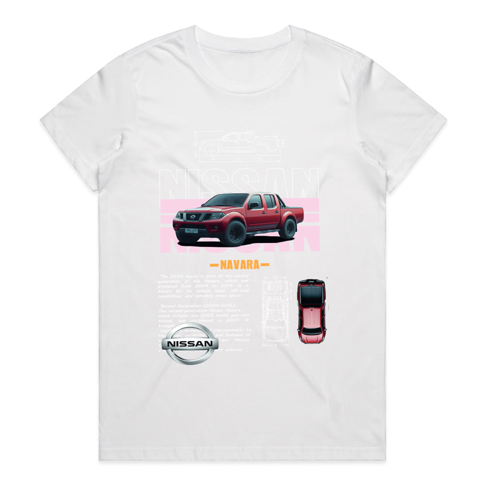 Vintage Nissan Navara Truck Graphic T-Shirt - Bold Automotive Tribute