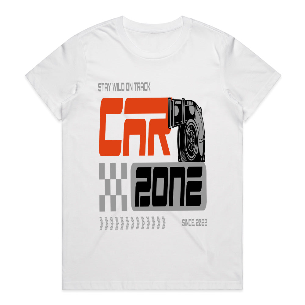 Car Zone Racing Graphic T-Shirt – Stay Wild On Track Motorsport Tee