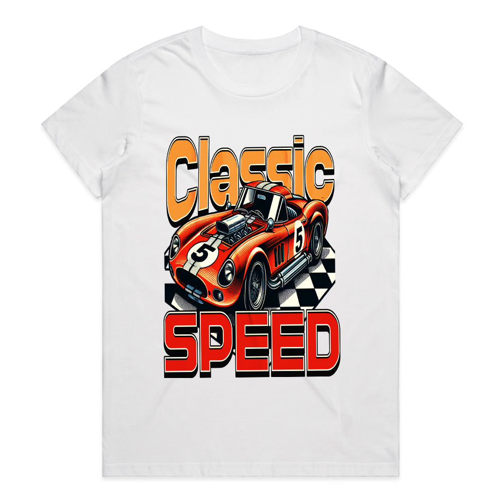 Classic Speed - Retro Racer Vintage Car Tee