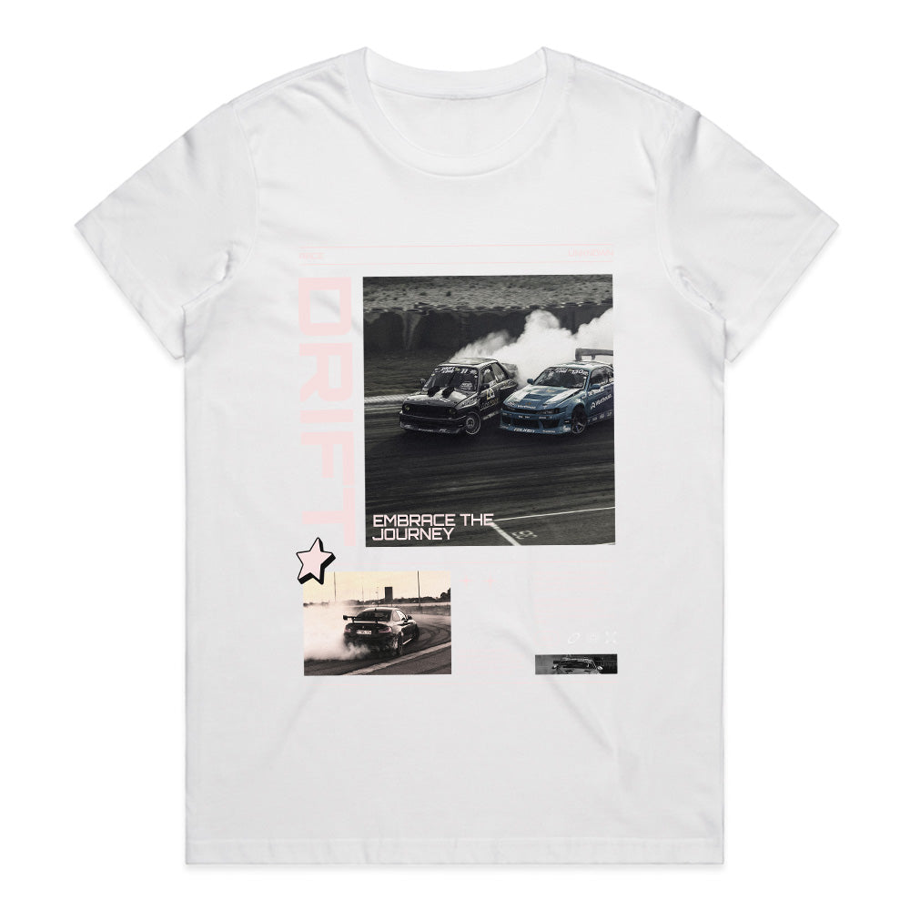 Drift Embrace The Journey - Racing Poster Style Tee