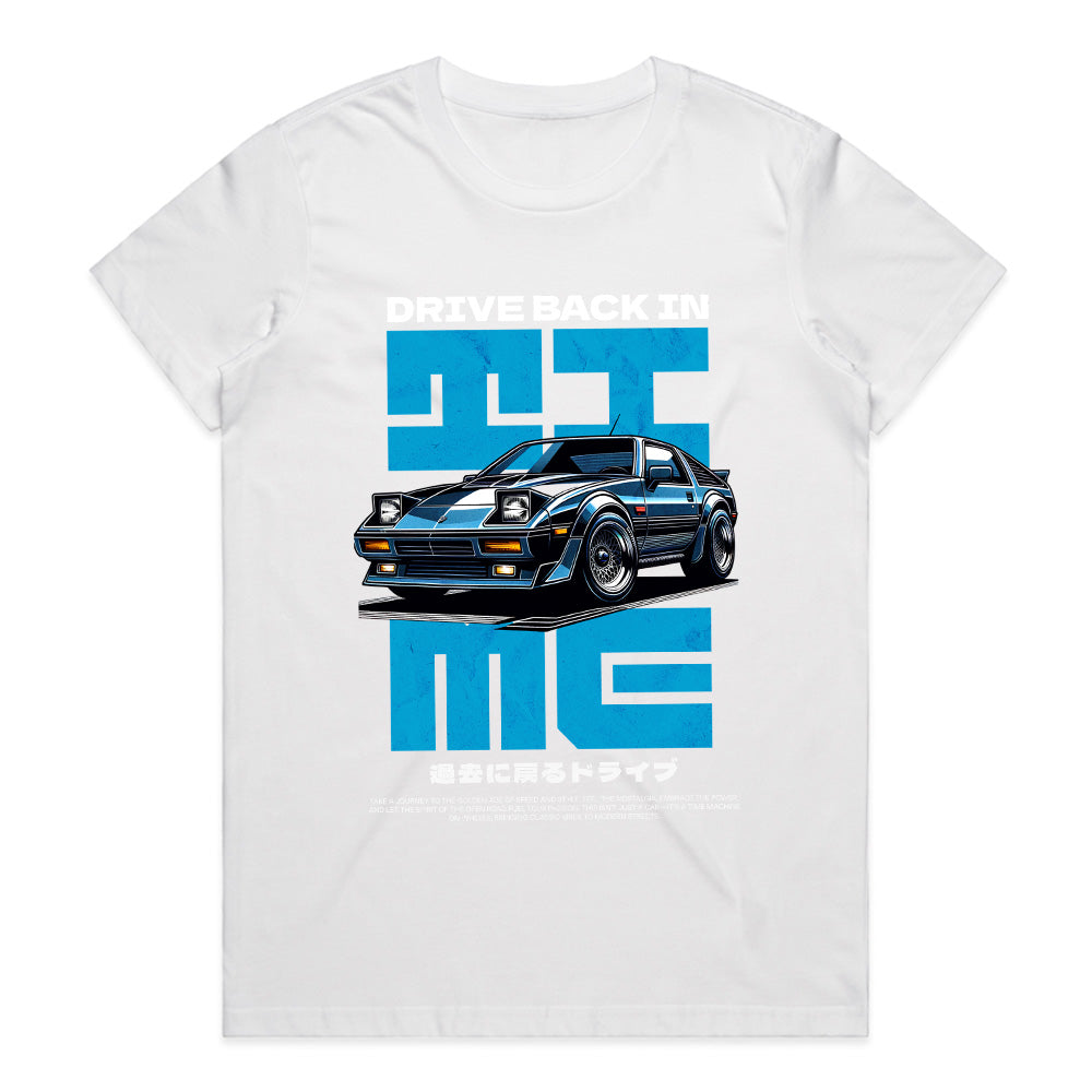 Drive Back in Time - Retro JDM Time Machine Tee