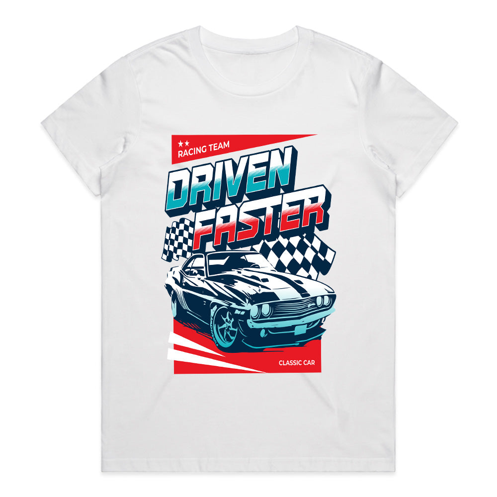 Driven Faster - Classic Racing Team Speed Tee