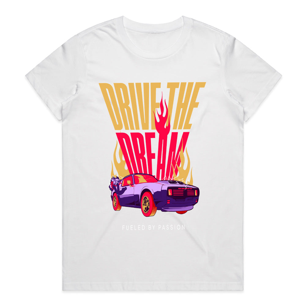 Drive The Dream - Fueled by Passion Fire Car Tee
