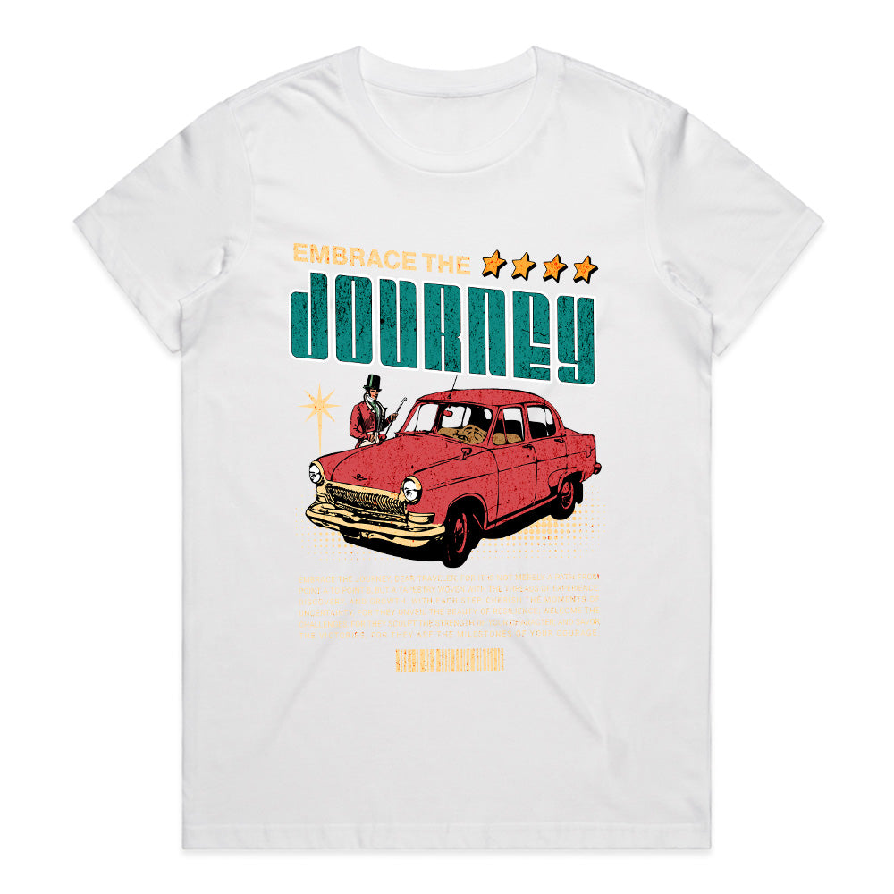 Embrace The Journey - Vintage Adventure Car Tee