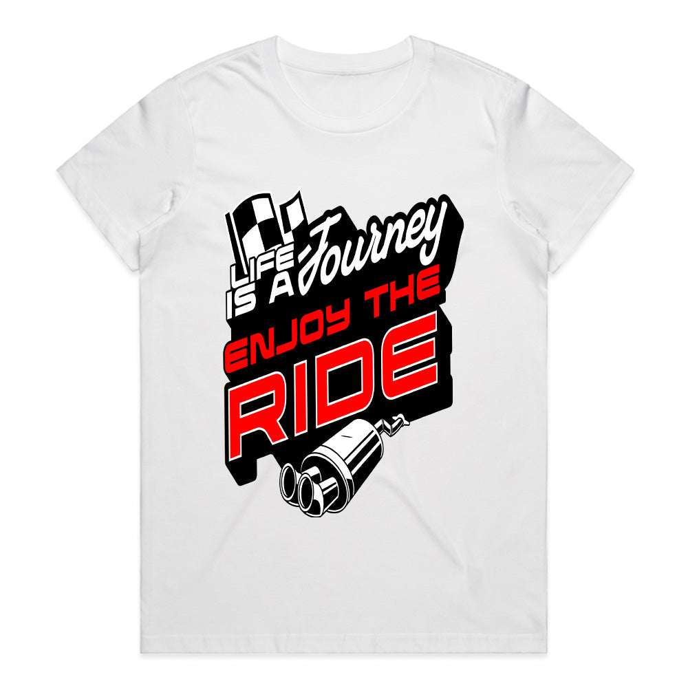 Life Is A Journey - Enjoy The Ride Racing Tee