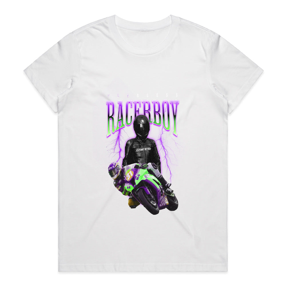 Fearless RacerBoy – High-Speed Superbike Racing T-Shirt