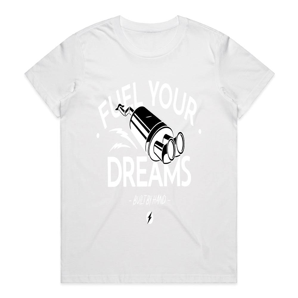 Fuel Your Dreams: Built By Hand Exhaust Power T-Shirt