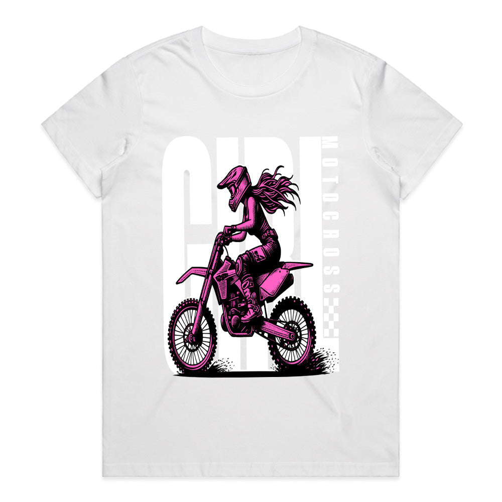 Girl Motocross – Fearless Dirt Bike Rider T-Shirt