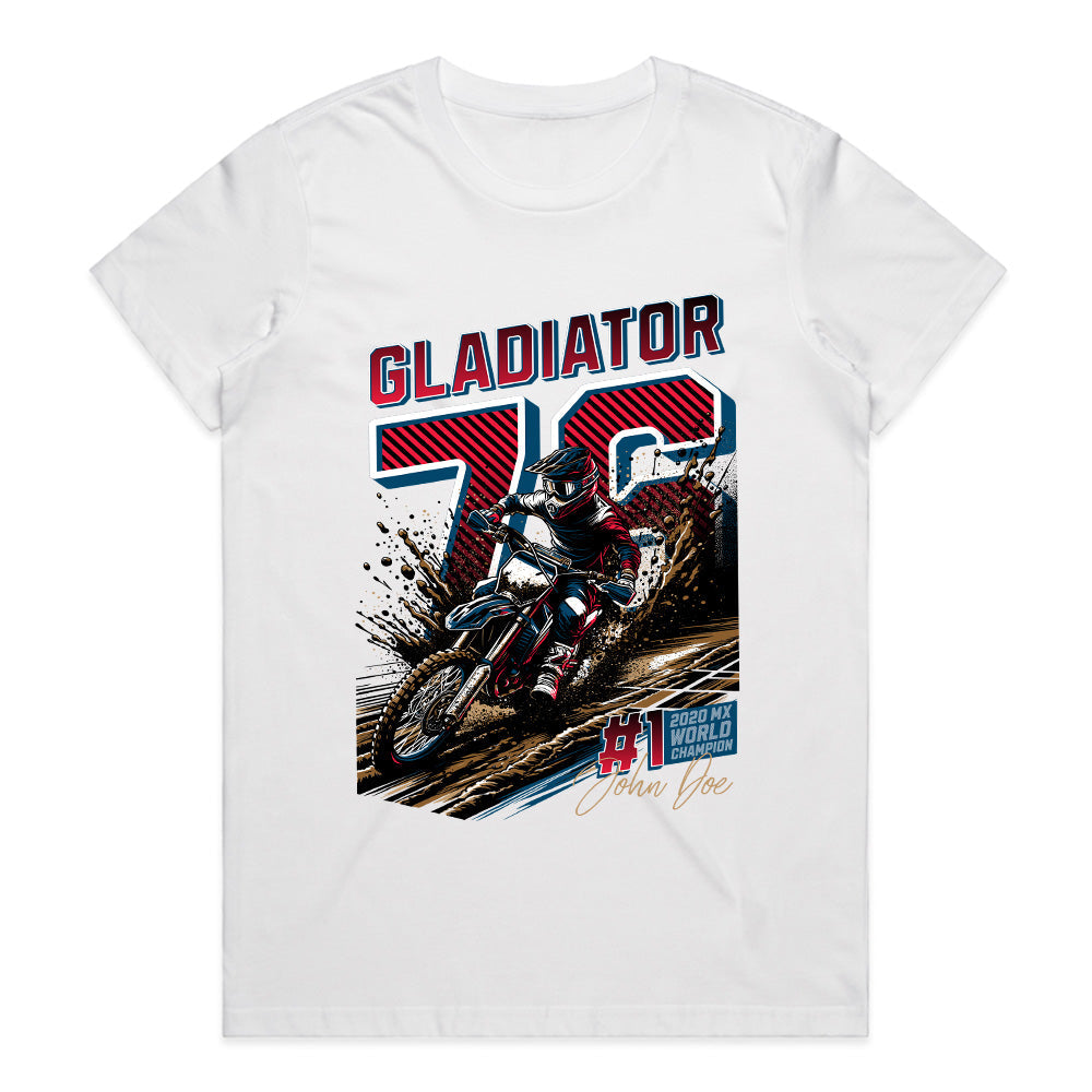 Gladiator 76 – MX World Champion Motocross T-Shirt