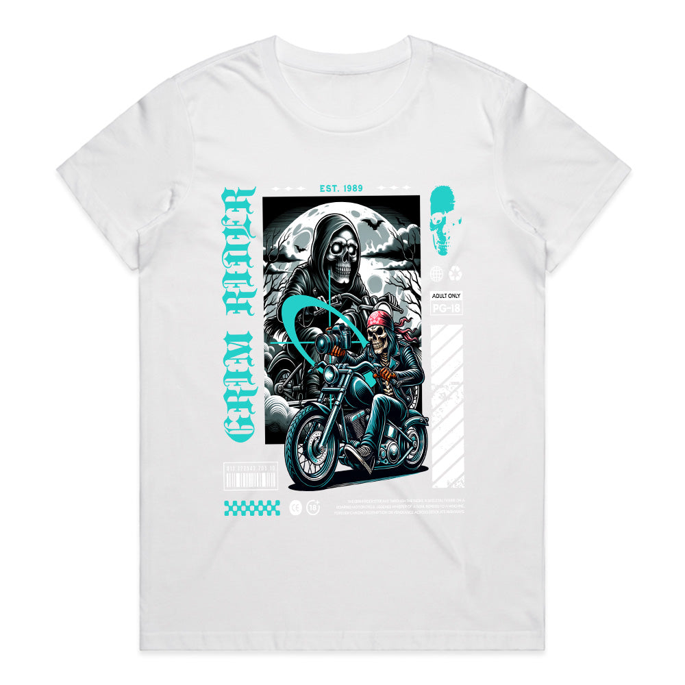 Grim Rider – Dark Reaper Motorcycle Streetwear T-Shirt