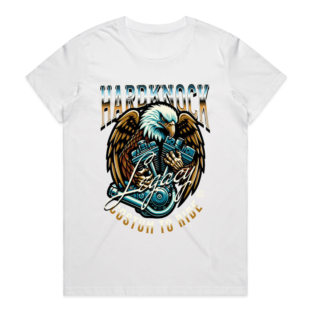 Hardknock Legacy – Eagle & V-Twin Engine Biker T-Shirt