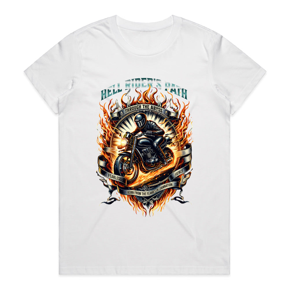 Hell Rider’s Path – Born from the Flames Biker T-Shirt