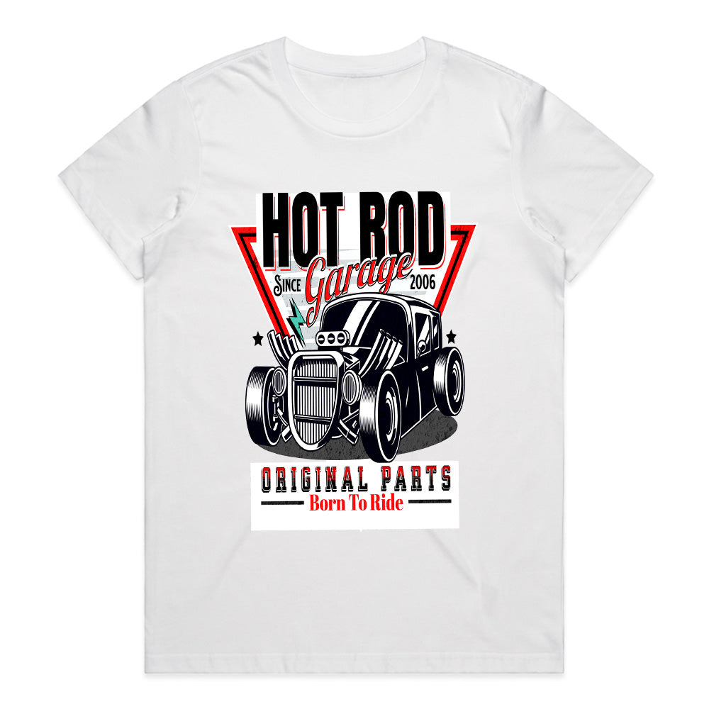 Hot Rod Garage: Born to Ride Classic Car T-Shirt