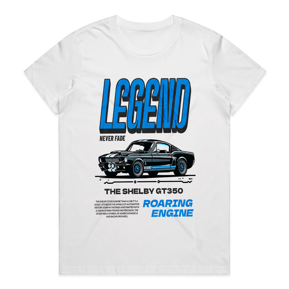Legend Never Fade: Shelby GT350 Roaring Engine T-Shirt