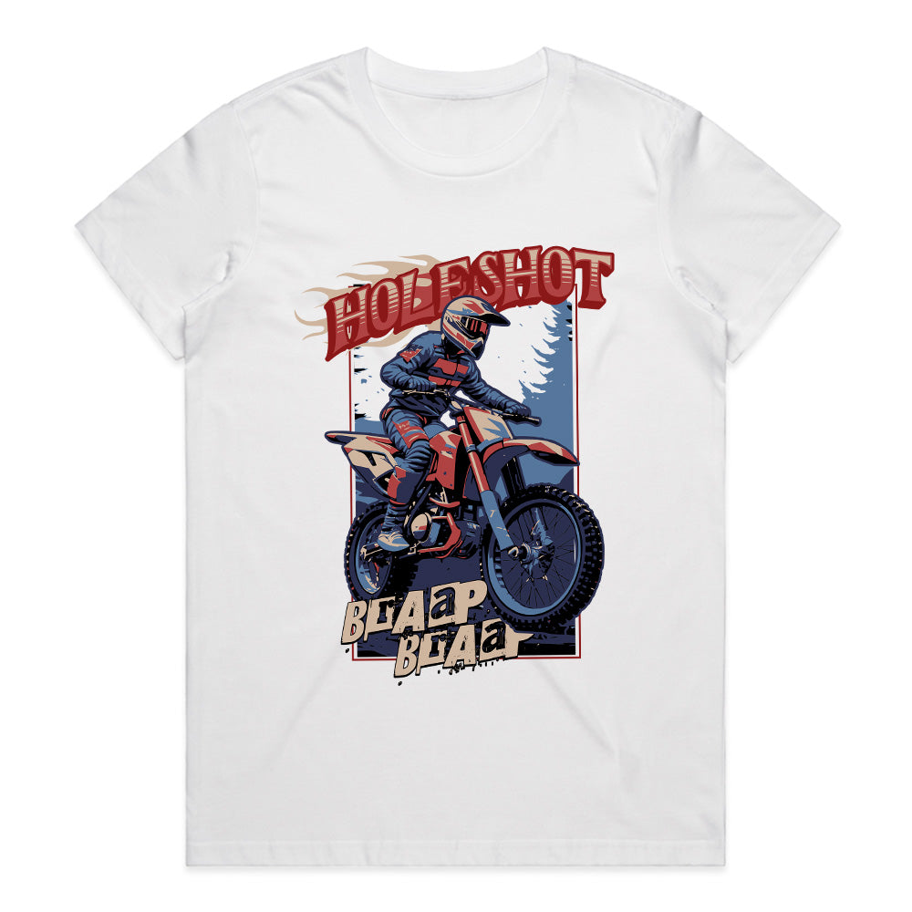 Holeshot – Braap Braap Motocross Racing T-Shirt