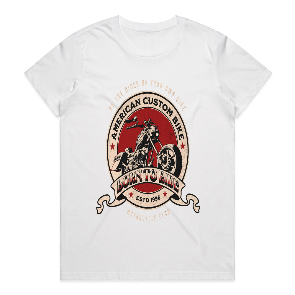 Born to Ride – American Custom Bike Club Vintage Biker T-Shirt