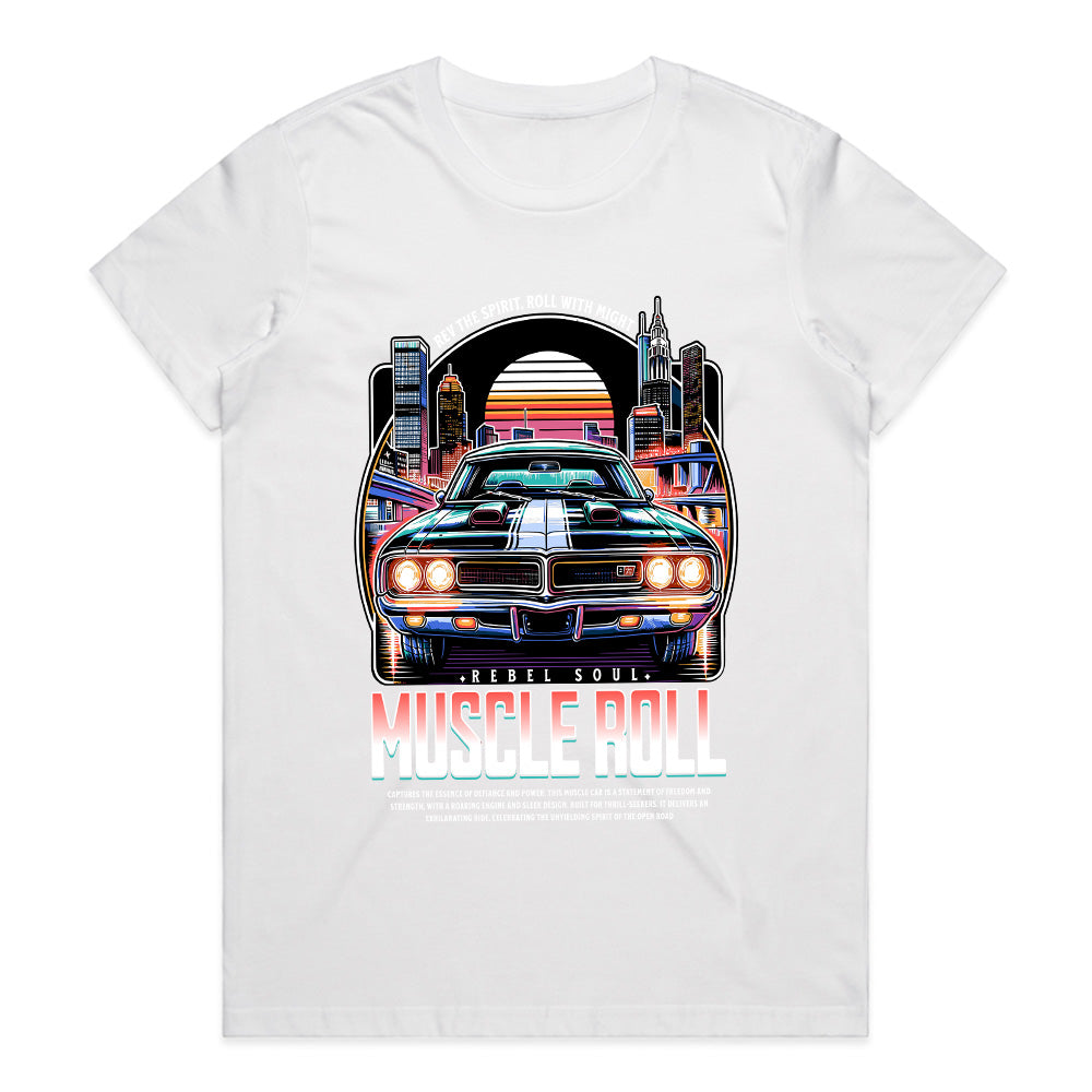 Muscle Roll T-Shirt – Rebel Soul Classic Power Edition